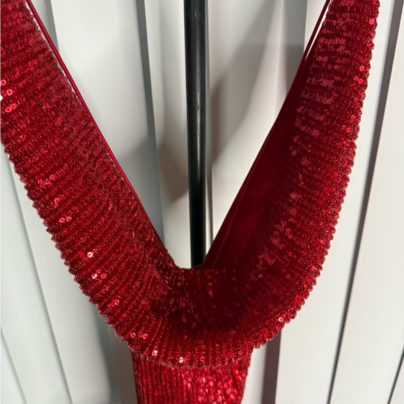 Hera Collection Sparkling Red Sequin Dress - Picture 12 of 12
